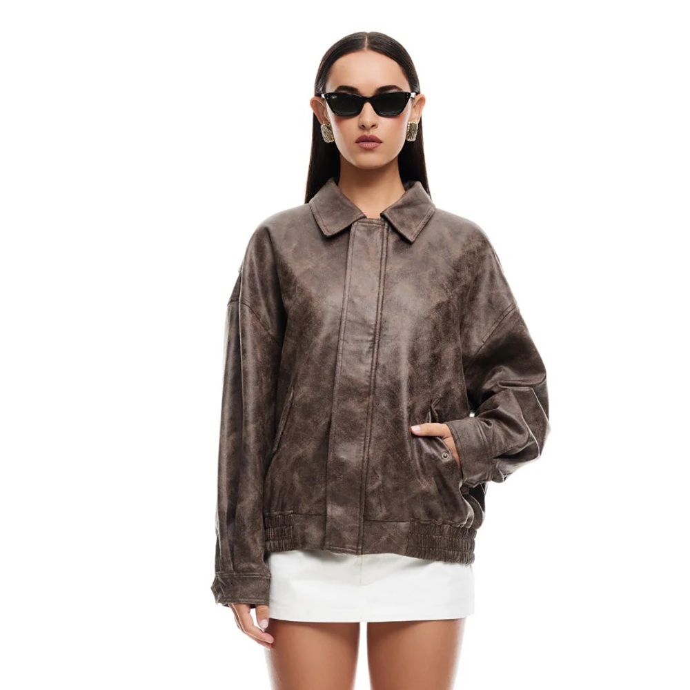 Lioness Kenny Bomber Jacket in Chocolate